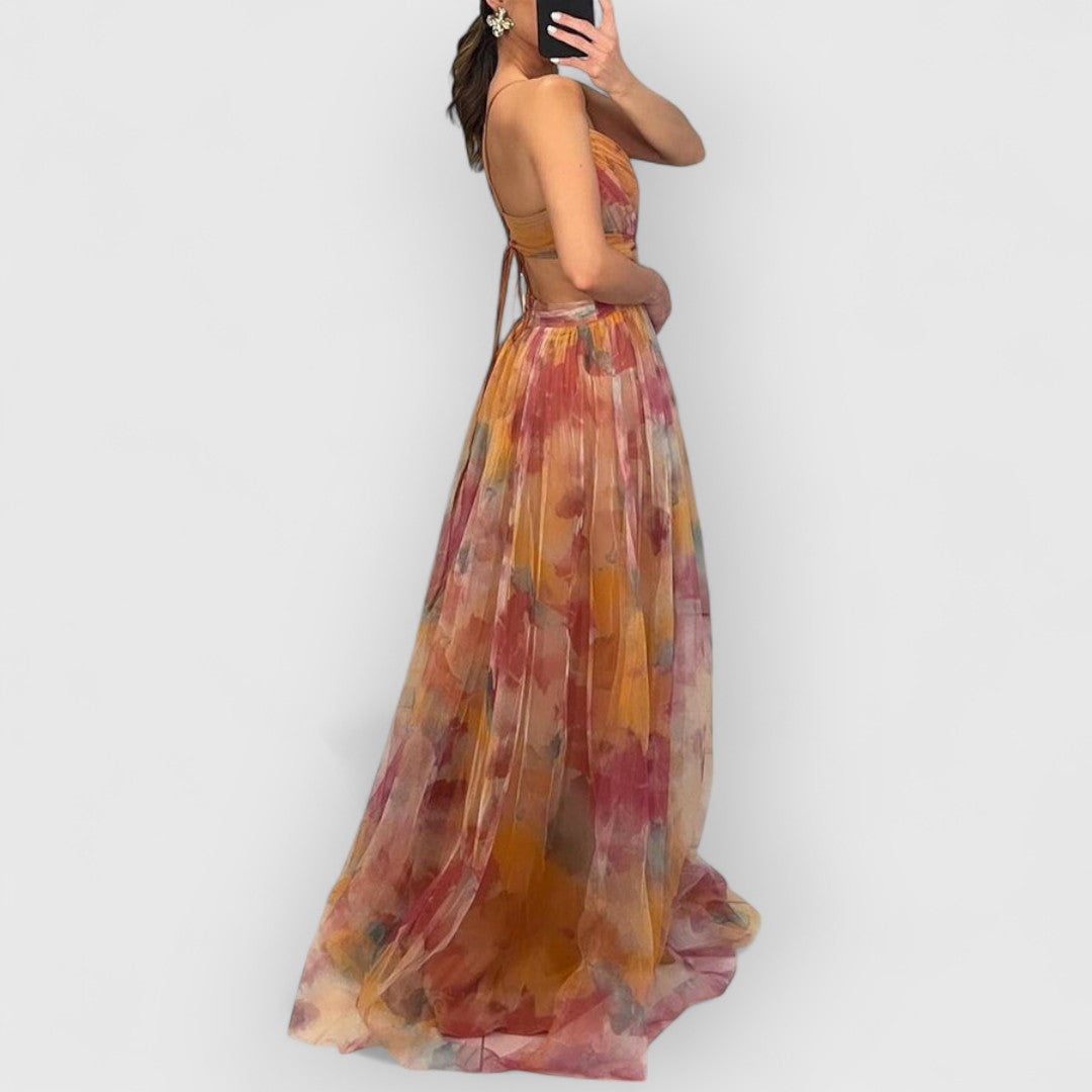 Verity | Maxikjole med blomsterprint