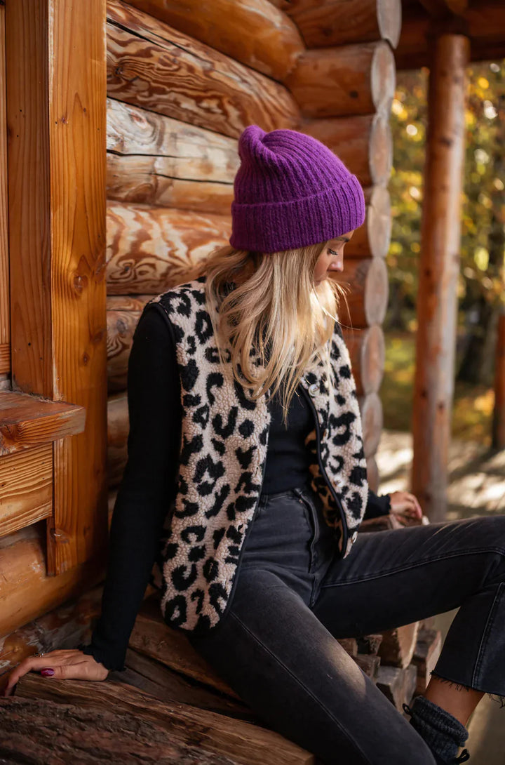 ASTRID™ | Den leopardstrikkede vest