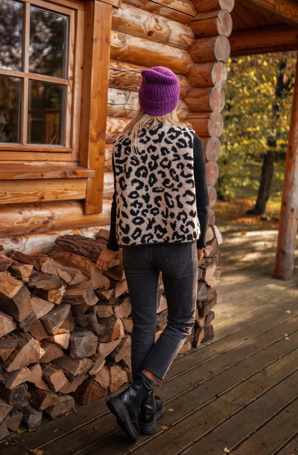 ASTRID™ | Den leopardstrikkede vest