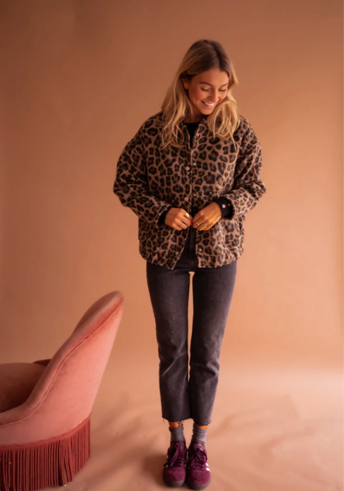 LEONA™ | Bomberjakken i leopard