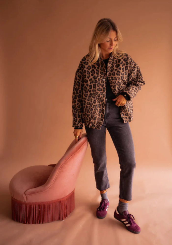LEONA™ | Bomberjakken i leopard