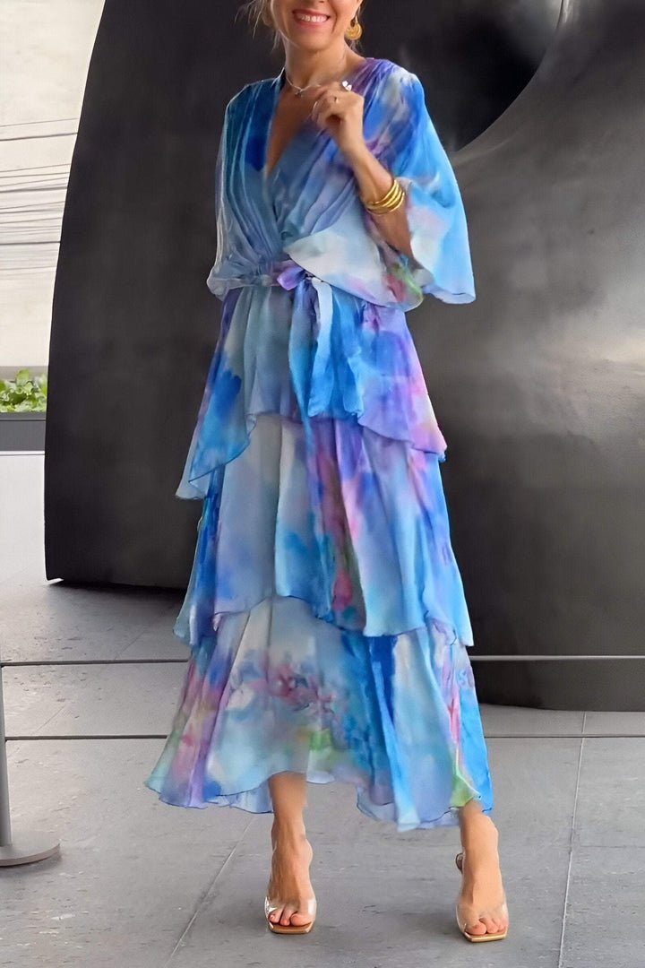 Astrid | Elegant chiffon-kjole