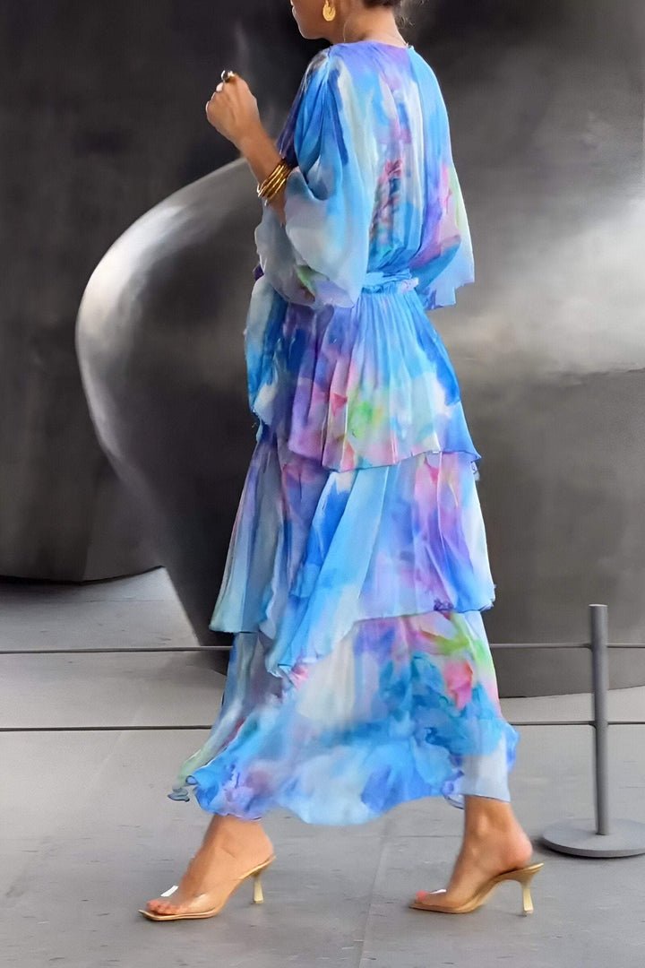 Astrid | Elegant chiffon-kjole