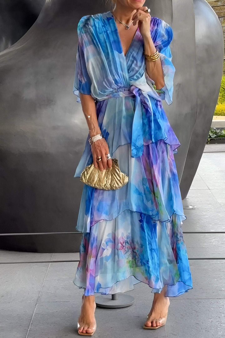 Astrid | Elegant chiffon-kjole