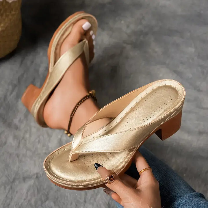 Ema | Ortopædisk Sandal Med Hæl