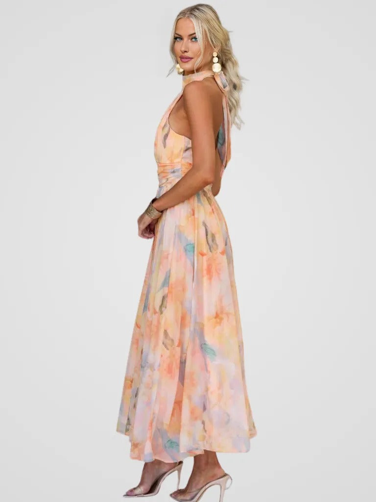 Jasmin - Fersken Kleid